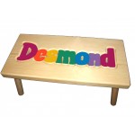 Personalized Wooden Stool "Bright colors"